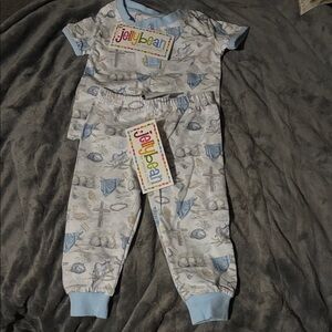 Jelly Beans Kids Set in Blue and White Easter Religious design